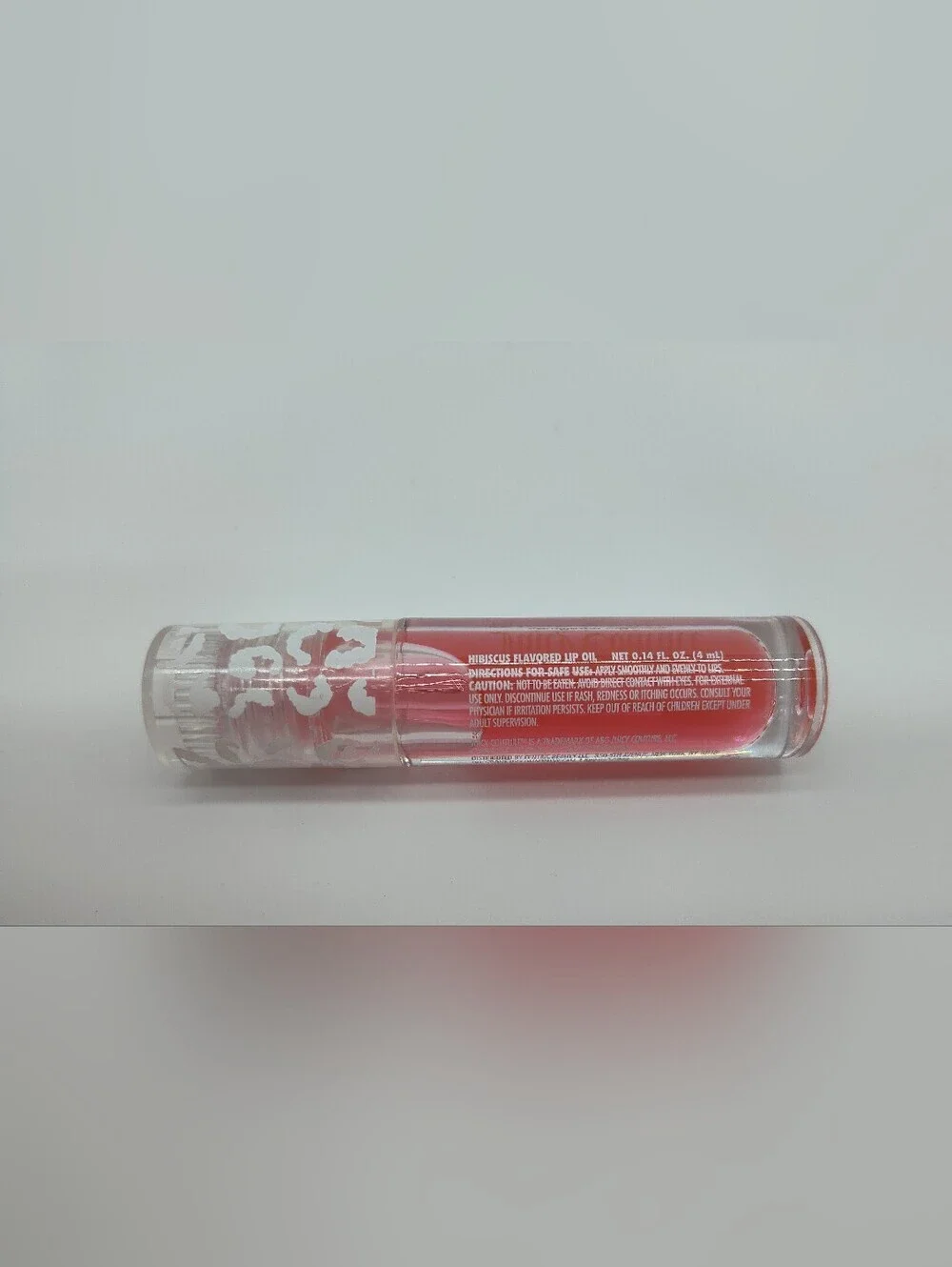 JUICY COUTURE Hibiscus Lip Oil Pink Gloss Y2K Leopard Cap 4ml